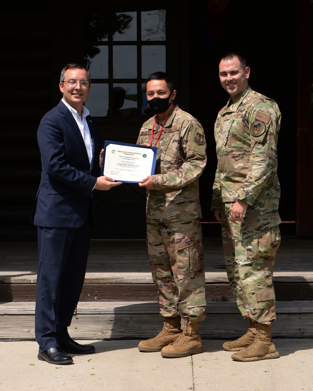 U.S. Air Force Master Sergeant selects named at Wright-Patt party.