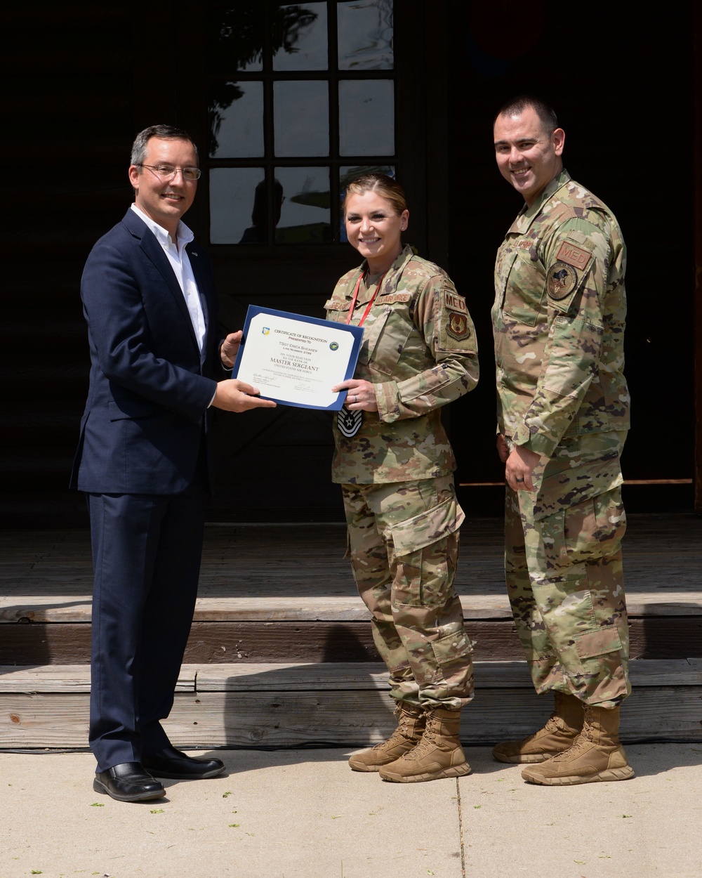U.S. Air Force Master Sergeant selects named at Wright-Patt party.