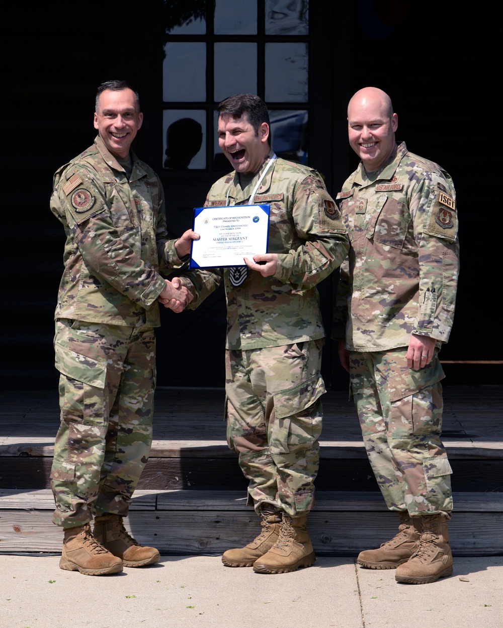 U.S. Air Force Master Sergeant selects named at Wright-Patt party.