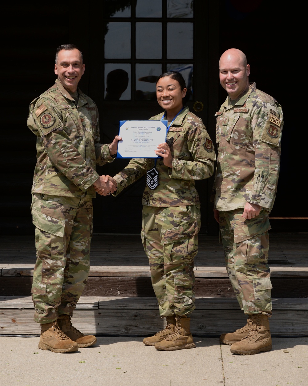 U.S. Air Force Master Sergeant selects named at Wright-Patt party.