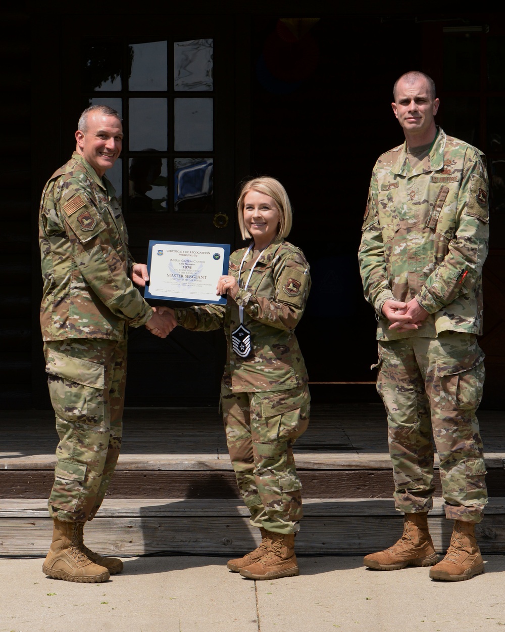 U.S. Air Force Master Sergeant selects named at Wright-Patt party.