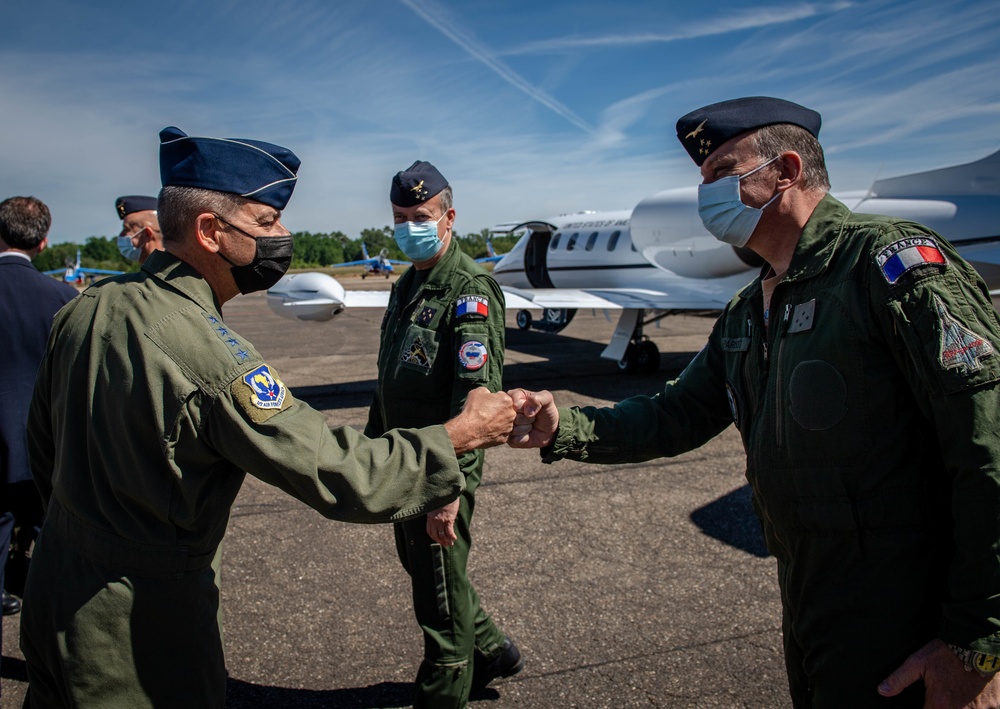 U.S., U.K. and French military leaders visit Mont-de-Marsan Air Base during AT21 Exercise