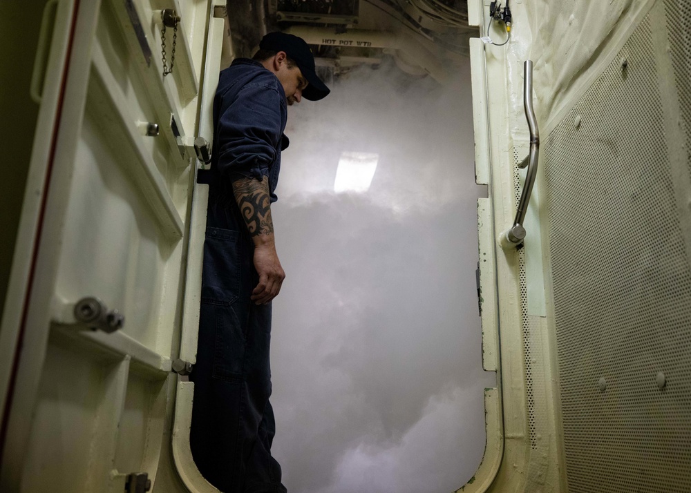 USS Sioux City Sailor Test Air Flow and Ventilation