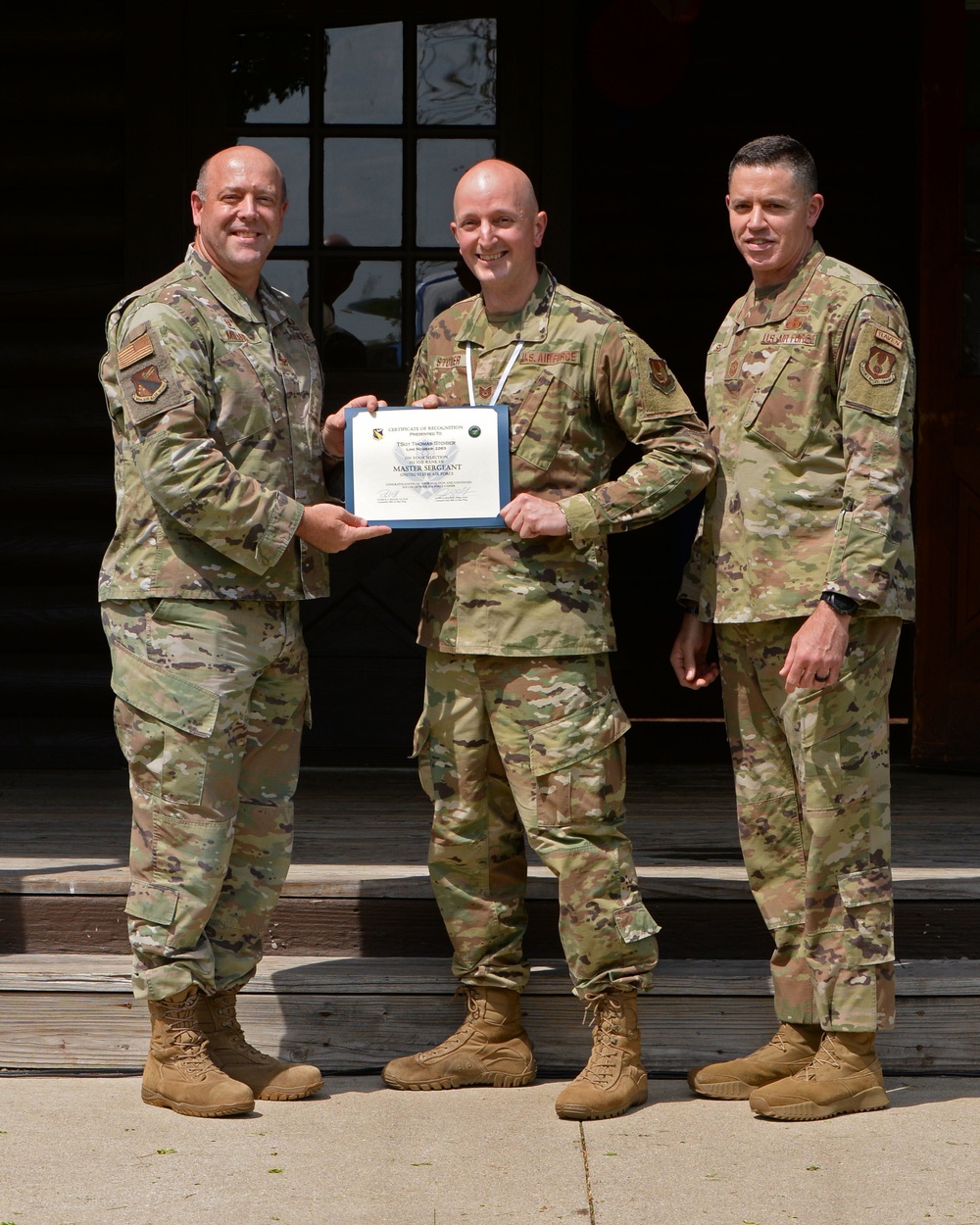 U.S. Air Force Master Sergeant selects named at Wright-Patt party.