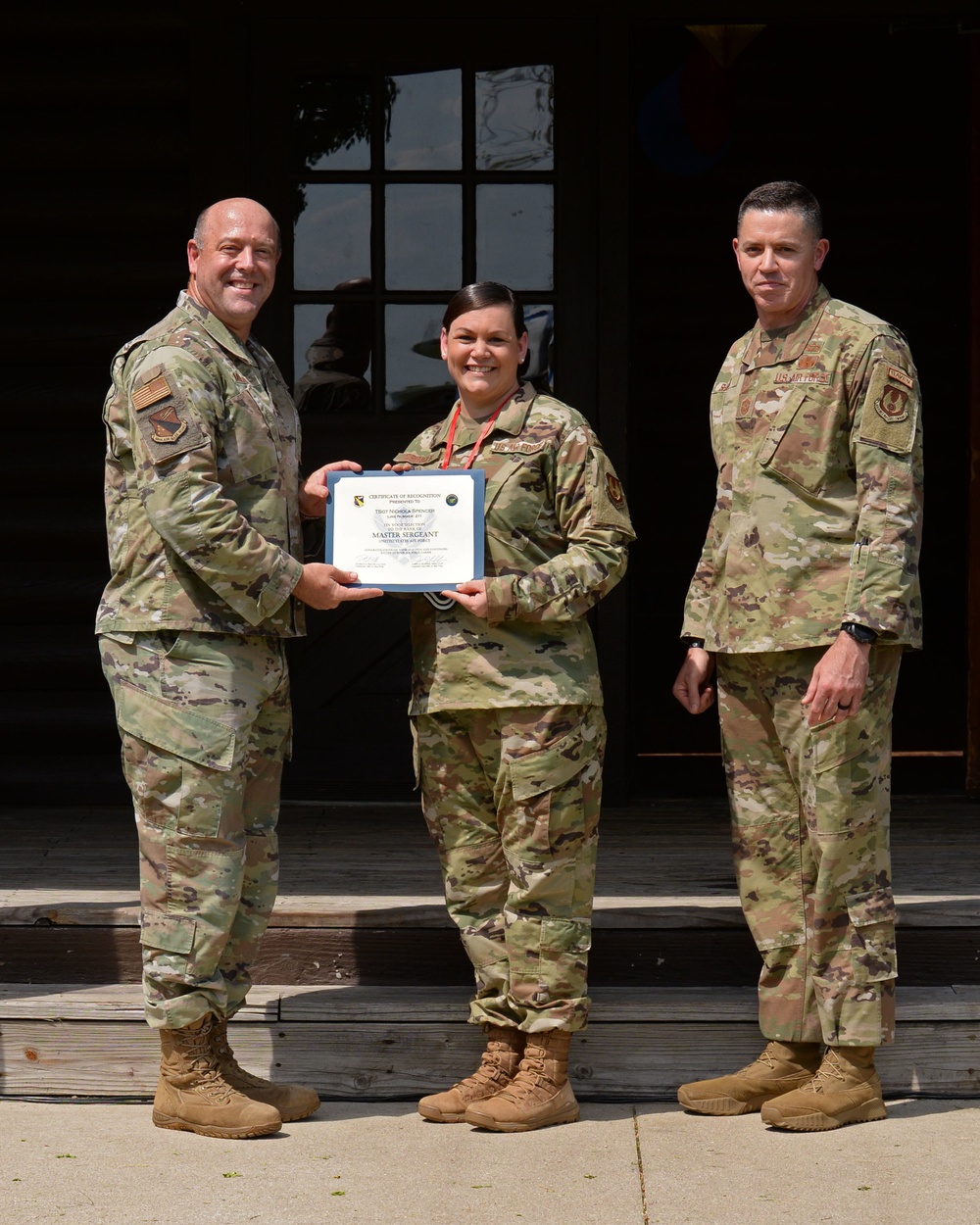 U.S. Air Force Master Sergeant selects named at Wright-Patt party.