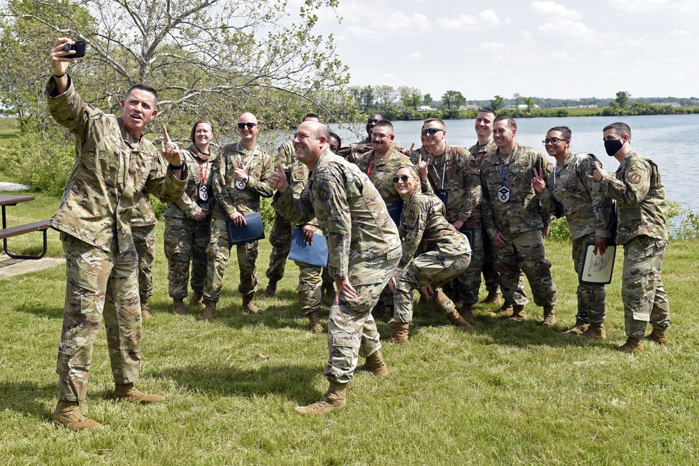 U.S. Air Force Master Sergeant selects named at Wright-Patt party.