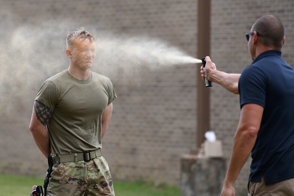 Defenders receive OC spray training