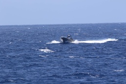 USS Wichita with Embarked U.S. Coast Guard Law Enforcement Detachment Intercepts a Go-Fast Vessel During Counter-Narcotics Operations