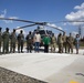 Ribbon cutting ceremony for helicopter landing pad in Tegucigalpa