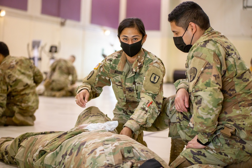 Soldiers Train at Camp Smith