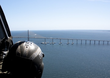 Coast Guard MH-60T Crew Flies Over South Florida