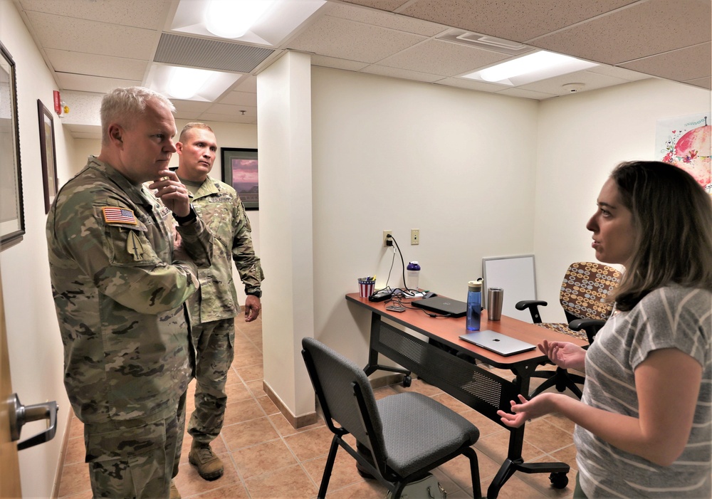 Fort Knox CG tours spouse co-work space