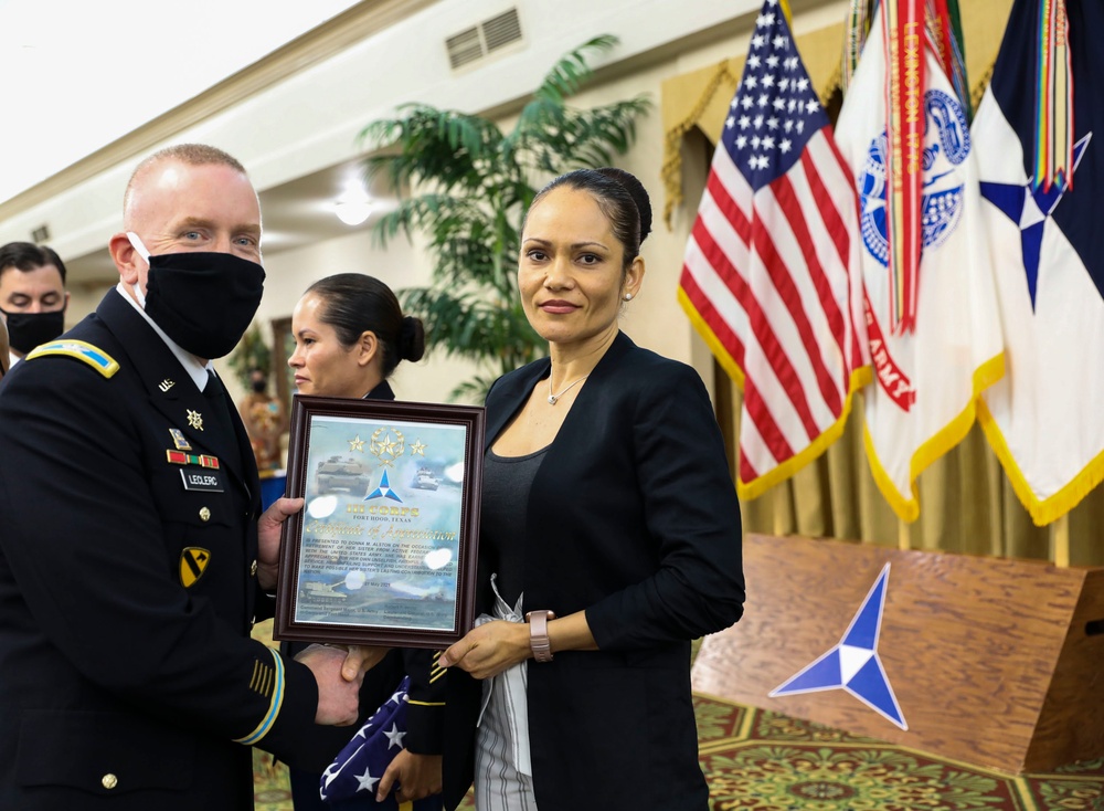 III Corps and Fort Hood Retirement Ceremony May 21, 2021