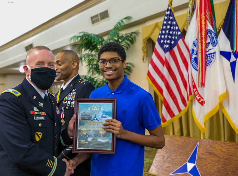 III Corps and Fort Hood Retirement Ceremony May 21, 2021