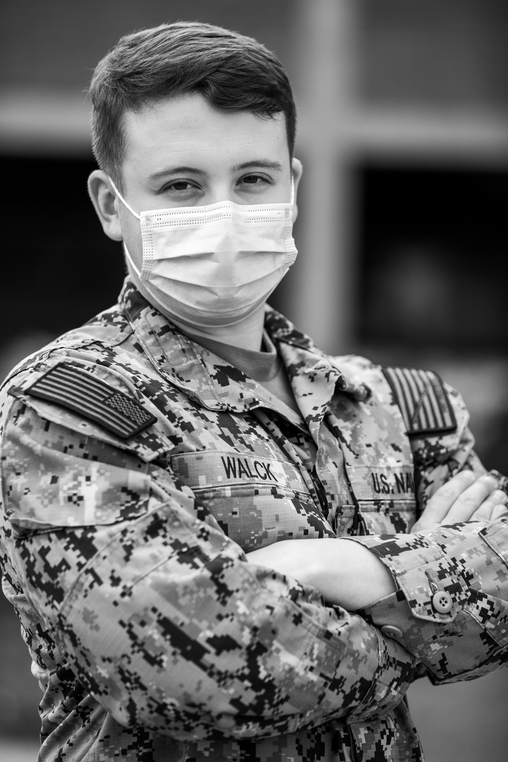 U.S. Navy Hospital Corpsman Poses for Portrait