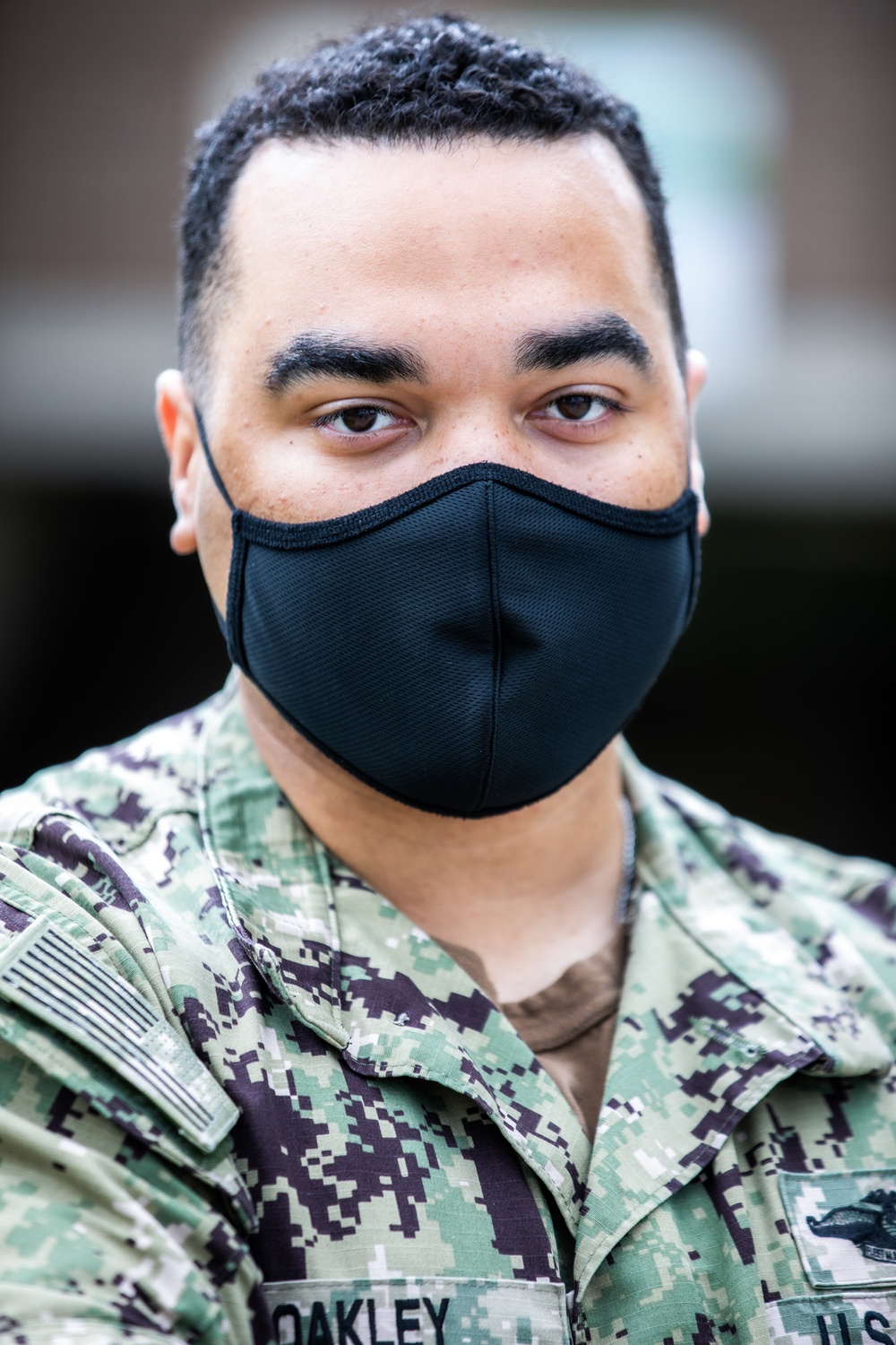 U.S. Navy Hospital Corpsman Poses for Portrait