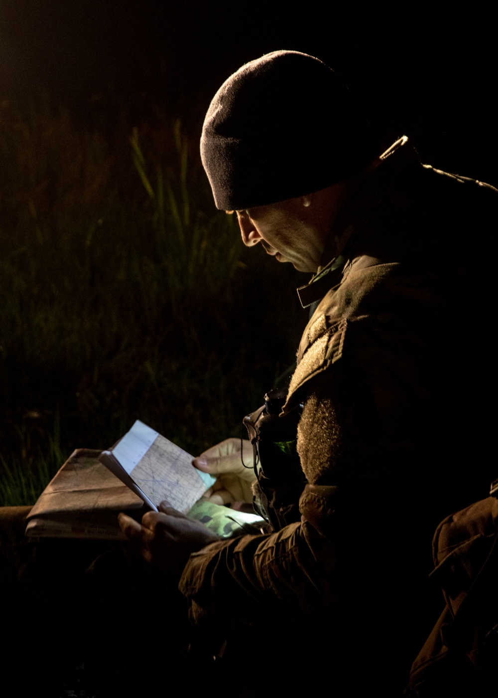 1st Special Forces Group Soldiers compete for Best Warrior Honors during Land Navigation