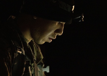 1st Special Forces Group Soldiers compete for Best Warrior Honors during Land Navigation