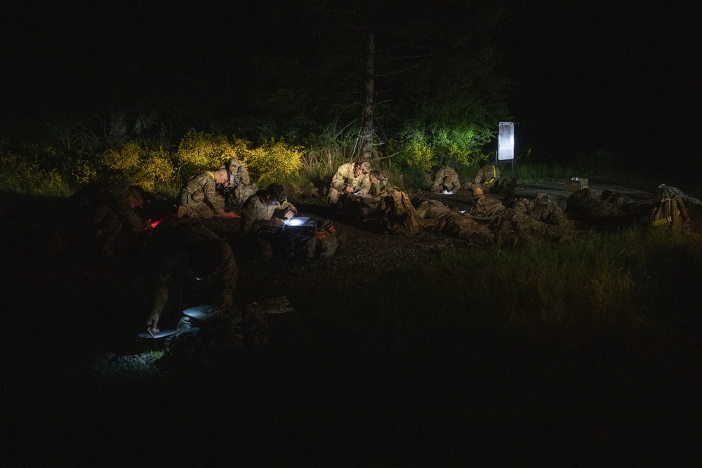 1st Special Forces Group compete for Best Warrior Honors during Land Navigation