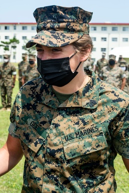 Kaley Gee receives a meritorious promotion to Sergeant