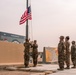 Task Force Phoenix 640th ASB lower the Colors at Retreat