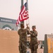 Task Force Phoenix 640th ASB lower the Colors at Retreat