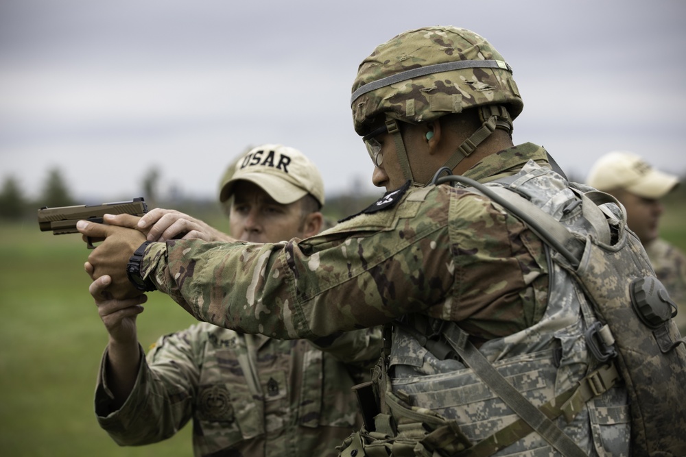 2021 U.S. Army Reserve Best Warrior Competition - M17 Pistol Qualification