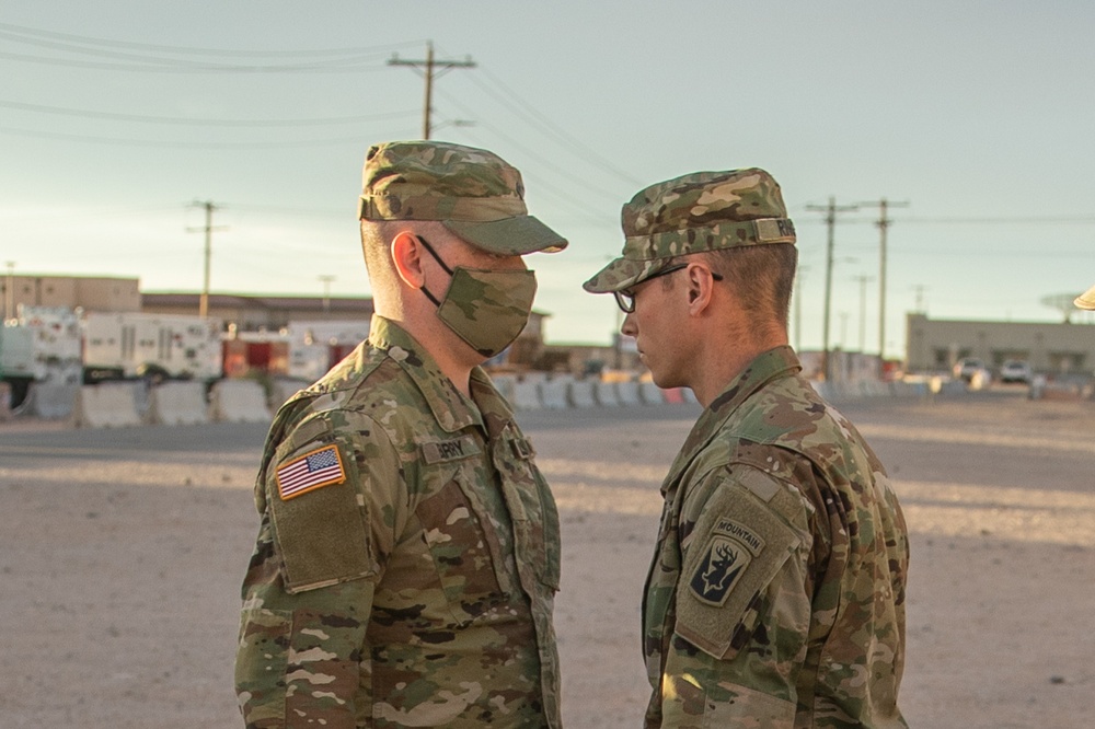 U.S. Army Specialist Ethan Barry Promoted to Sergeant