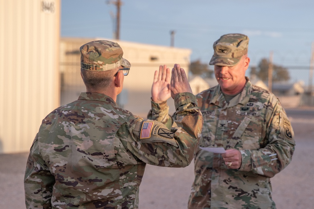 U.S. Army Warrant Officer Christopher Corbett Promotion to Chief Warrant Officer 2