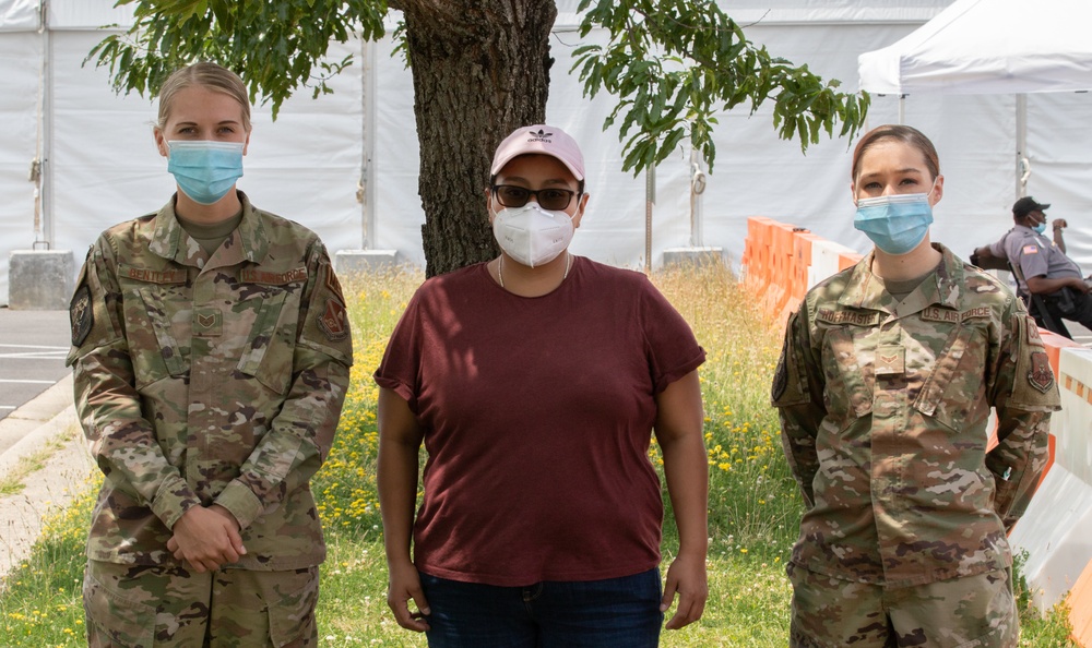 Marylander returns to the Greenbelt Metro CVC for her 2nd dose of the COVID-19 vaccine