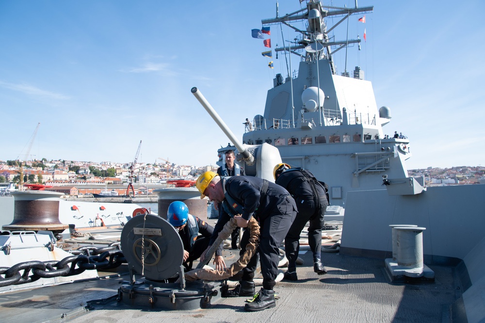 Steadfast Defender 2021's Maritime Live Exercise is taking place in the vicinity of Lisbon, Portugal