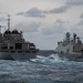 Standing NATO Maritime Group One (SNMG1) Flagship HMCS Halifax conducts a Replenishment-At-Sea (RAS) with USNS Supply off the coast of Portugal