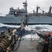 Standing NATO Maritime Group One (SNMG1) Flagship HMCS Halifax conducts a Replenishment-At-Sea (RAS) with USNS Supply off the coast of Portugal