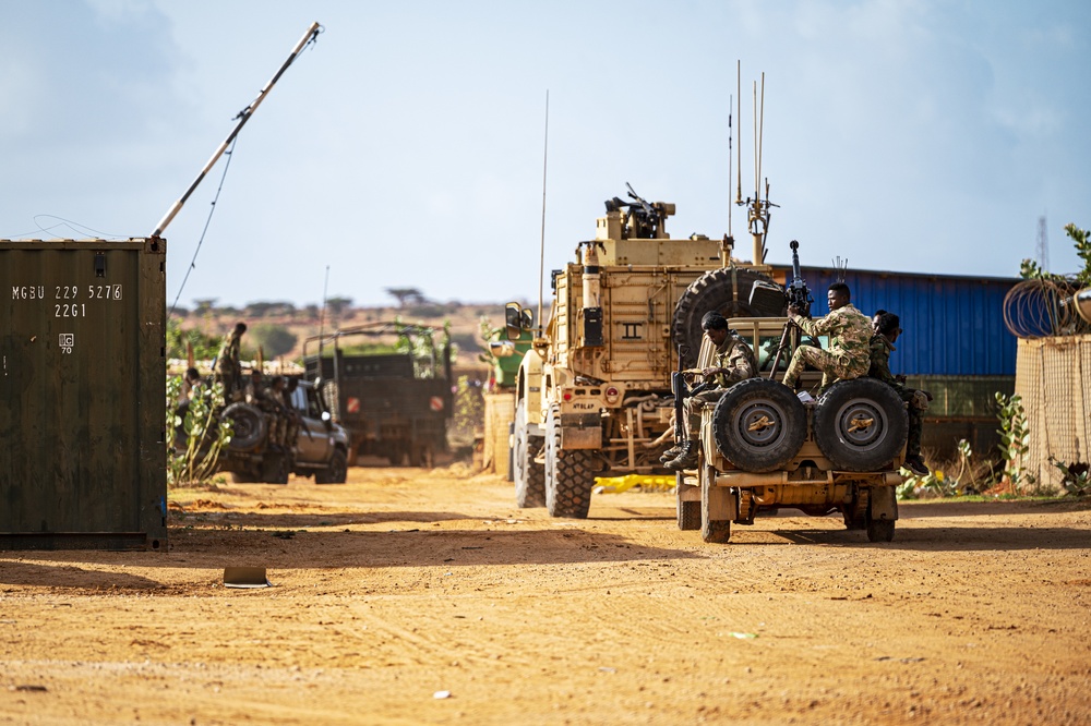 Convoy training with the Danab Brigade and Kenya Defense Force