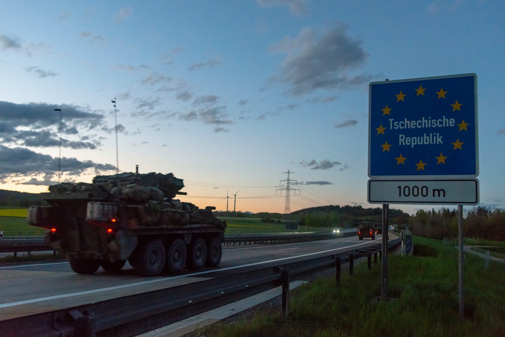 2d Cavalry Regiment tactical road march