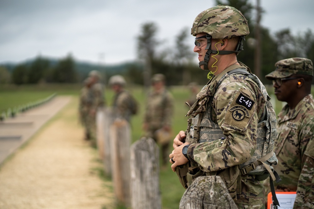 2021 U.S. Army Reserve Best Warrior Competition Pistol Range