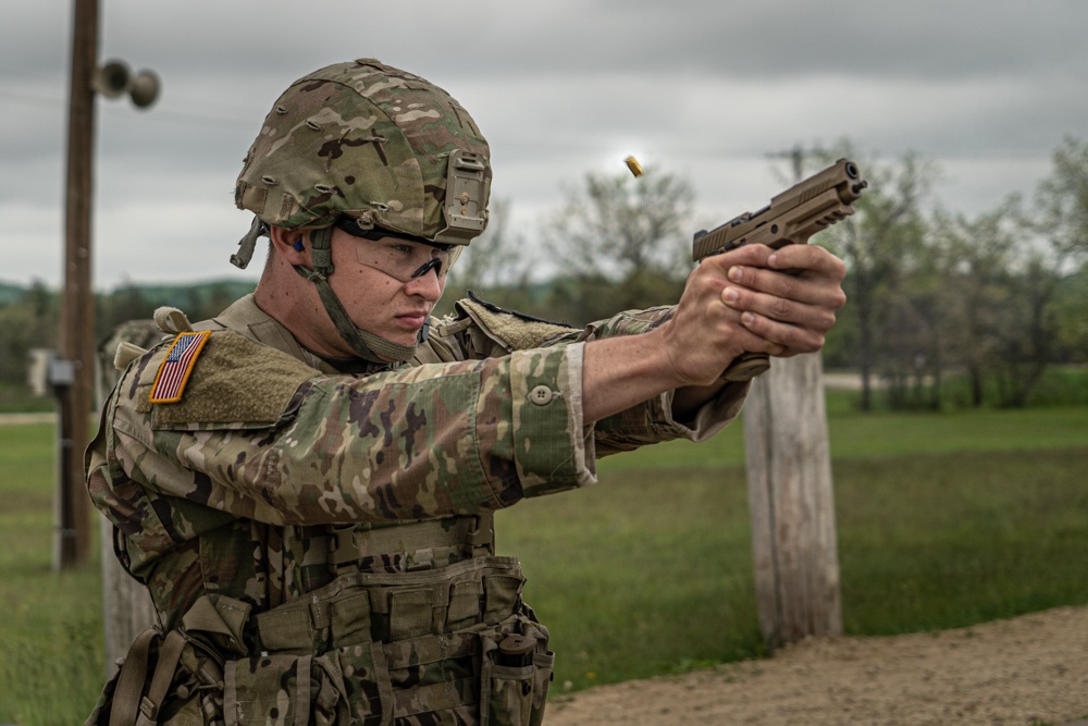 2021 U.S. Army Reserve Best Warrior Competition Pistol Range