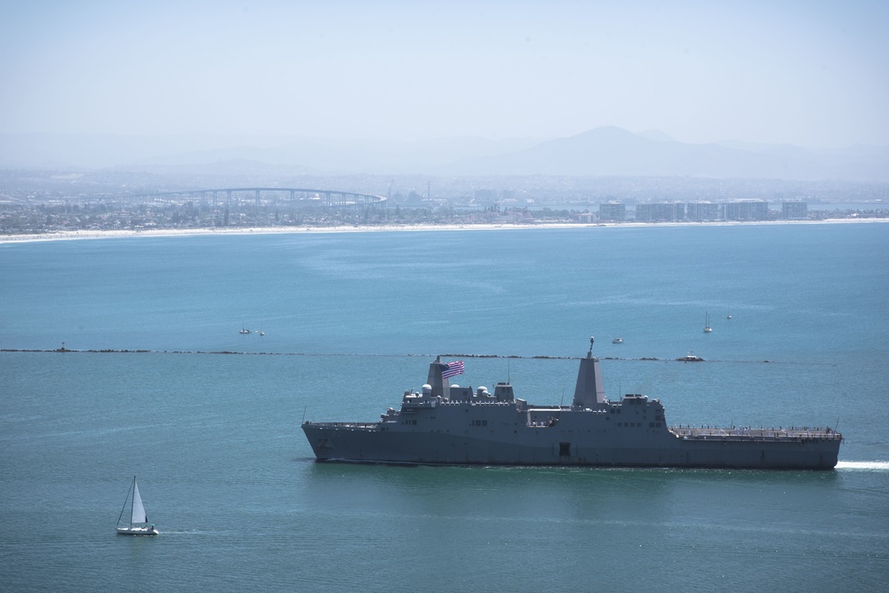 USS San Diego (LPD 22) Returns