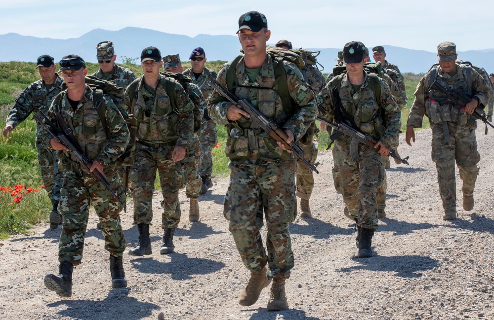 U.S. Army and Army of the Republic of North Macedonia Soldiers Earn Their Spurs