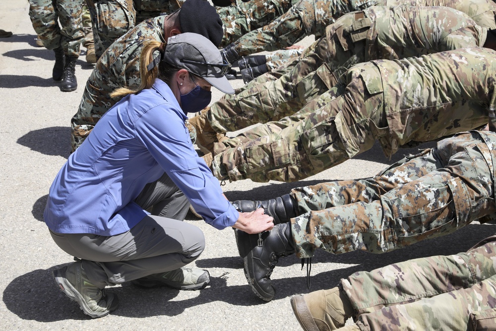 U.S. Army and Army of the Republic of North Macedonia Soldiers Earn Their Spurs