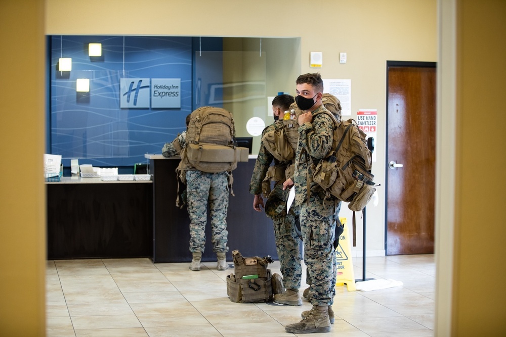 Marines Convoy Across The United States