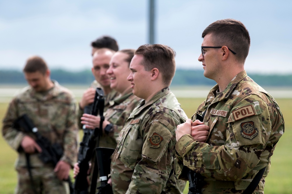 Mobility Airmen conduct Force-on-Force training at Mobility Guardian
