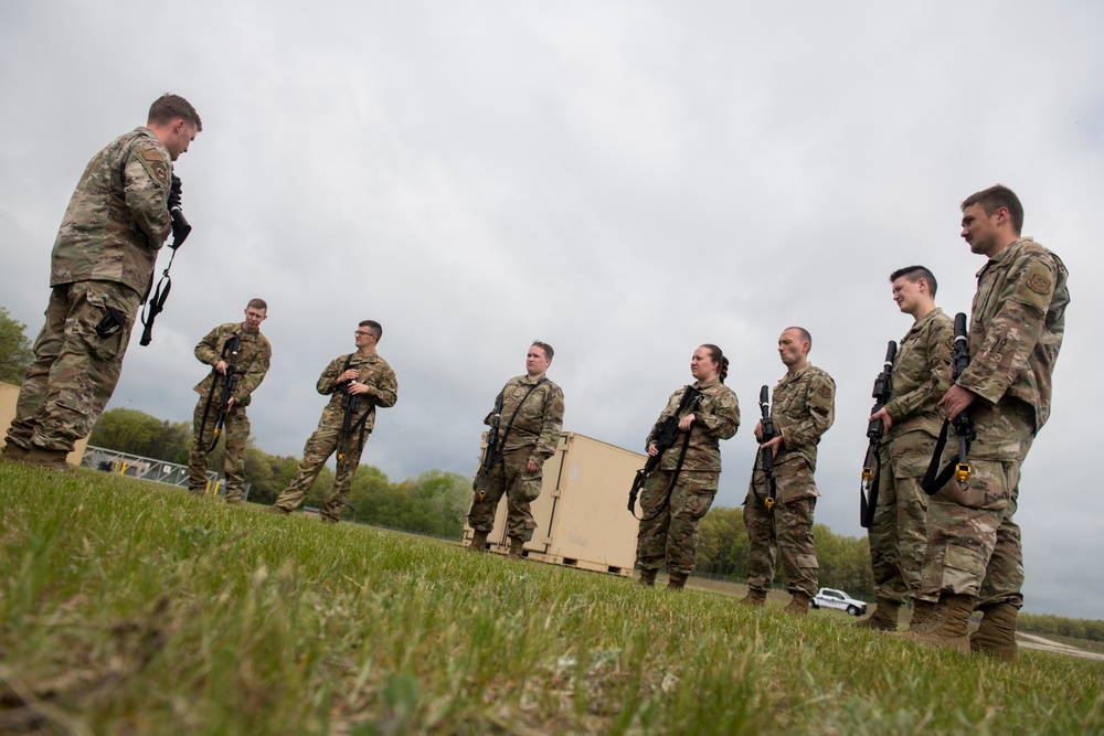 Mobility Airmen conduct Force-on-Force training at Mobility Guardian