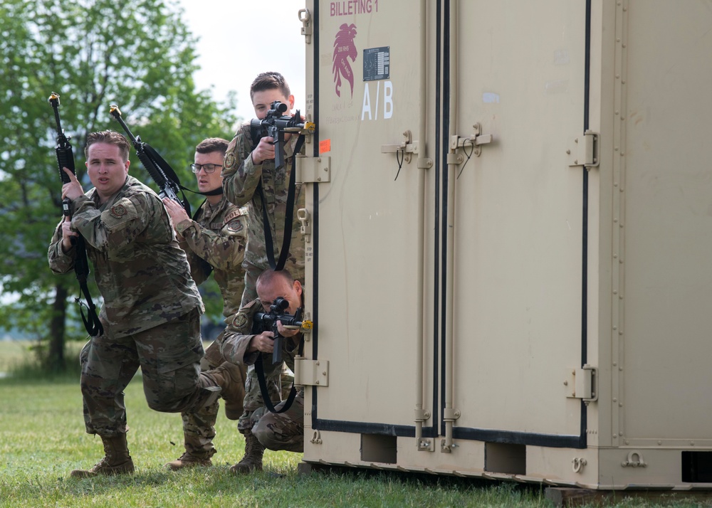 Mobility Airmen conduct Force-on-Force training at Mobility Guardian