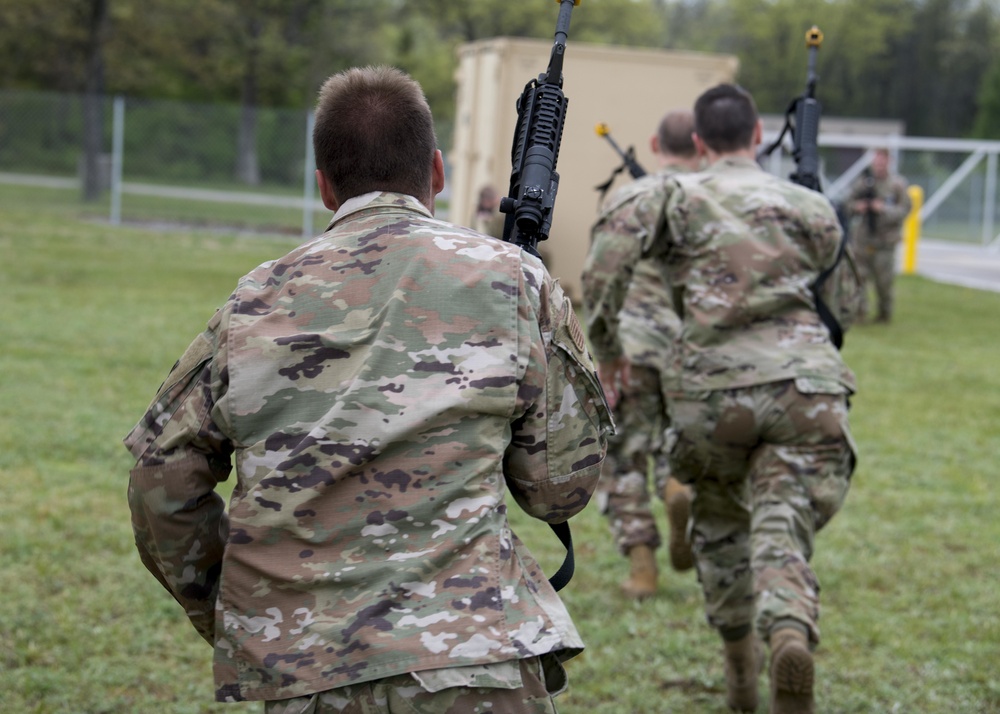 Mobility Airmen conduct Force-on-Force training at Mobility Guardian