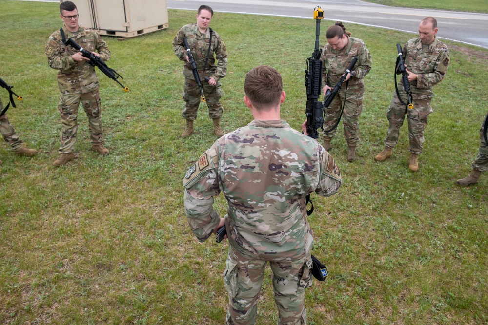 Mobility Airmen conduct Force-on-Force training at Mobility Guardian