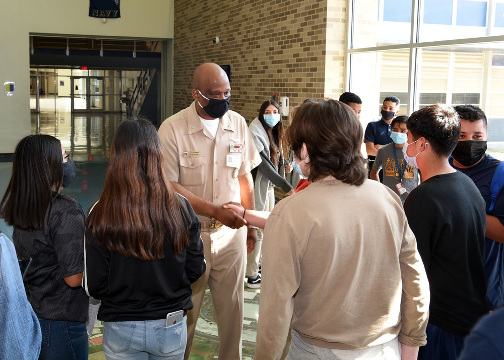 NTAG San Antonio, NNOA visit with Nimitz Middle School’s Junior Cadets