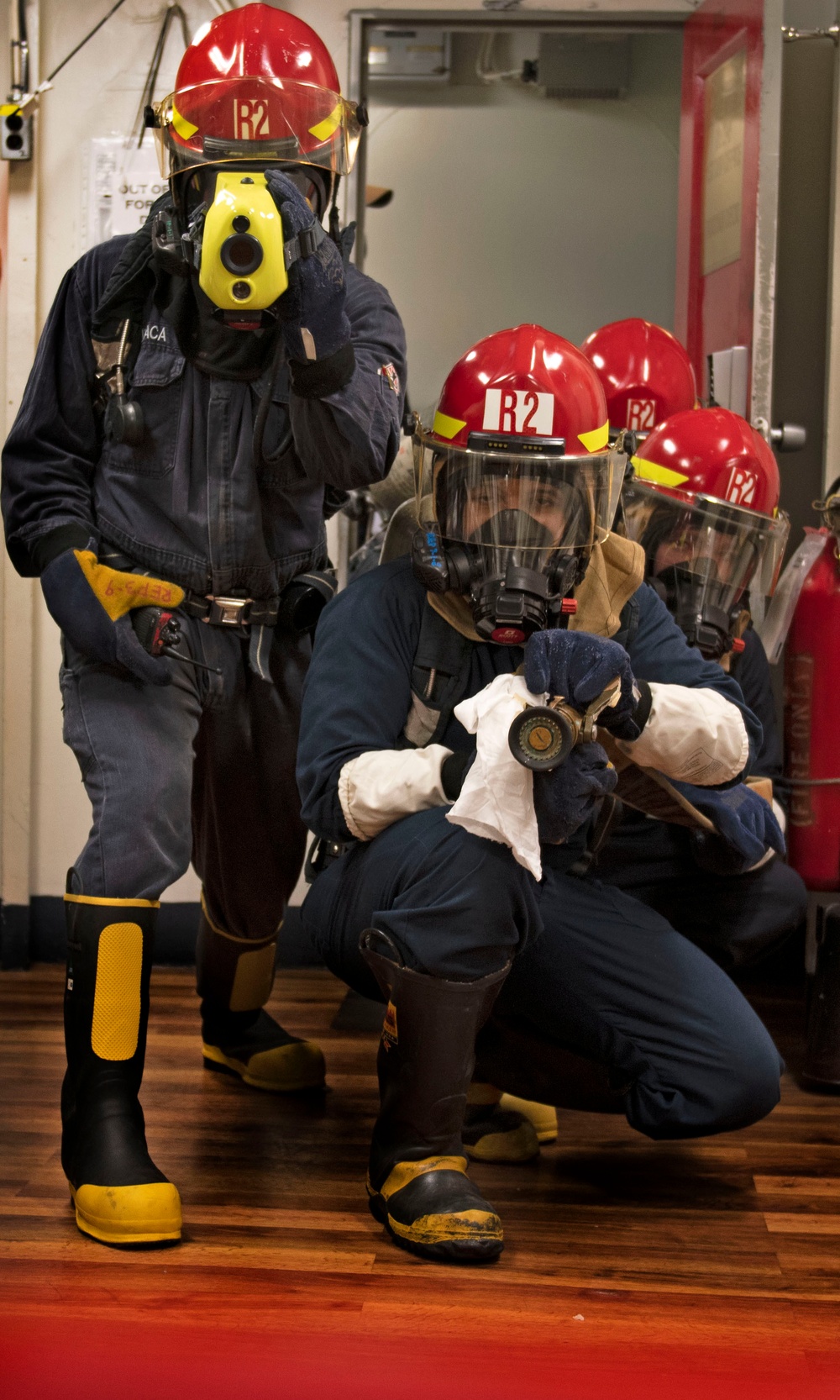 Blue Ridge Sailors Conduct  Damage Control Assessment