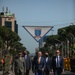 Albanian President Ilir Meta walks towards Immediate Response final ceremony