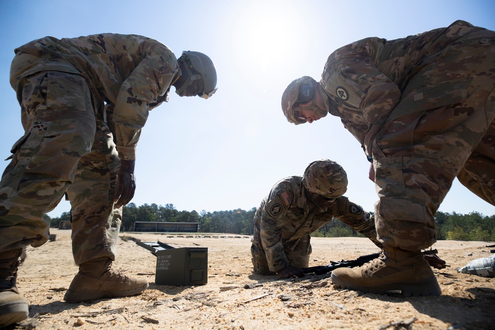 Live fire training during Infantry Advanced Leaders Course